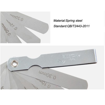 JTech 9,14,23,32 blades Stainless Steel Spring Master Measuring Tool Set Feeler Gauges FGS-9/14/23/32